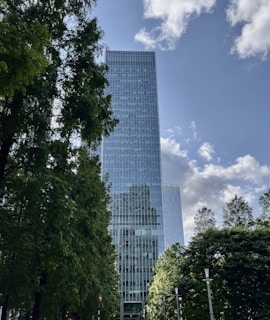 green trees near high rise building during daytime