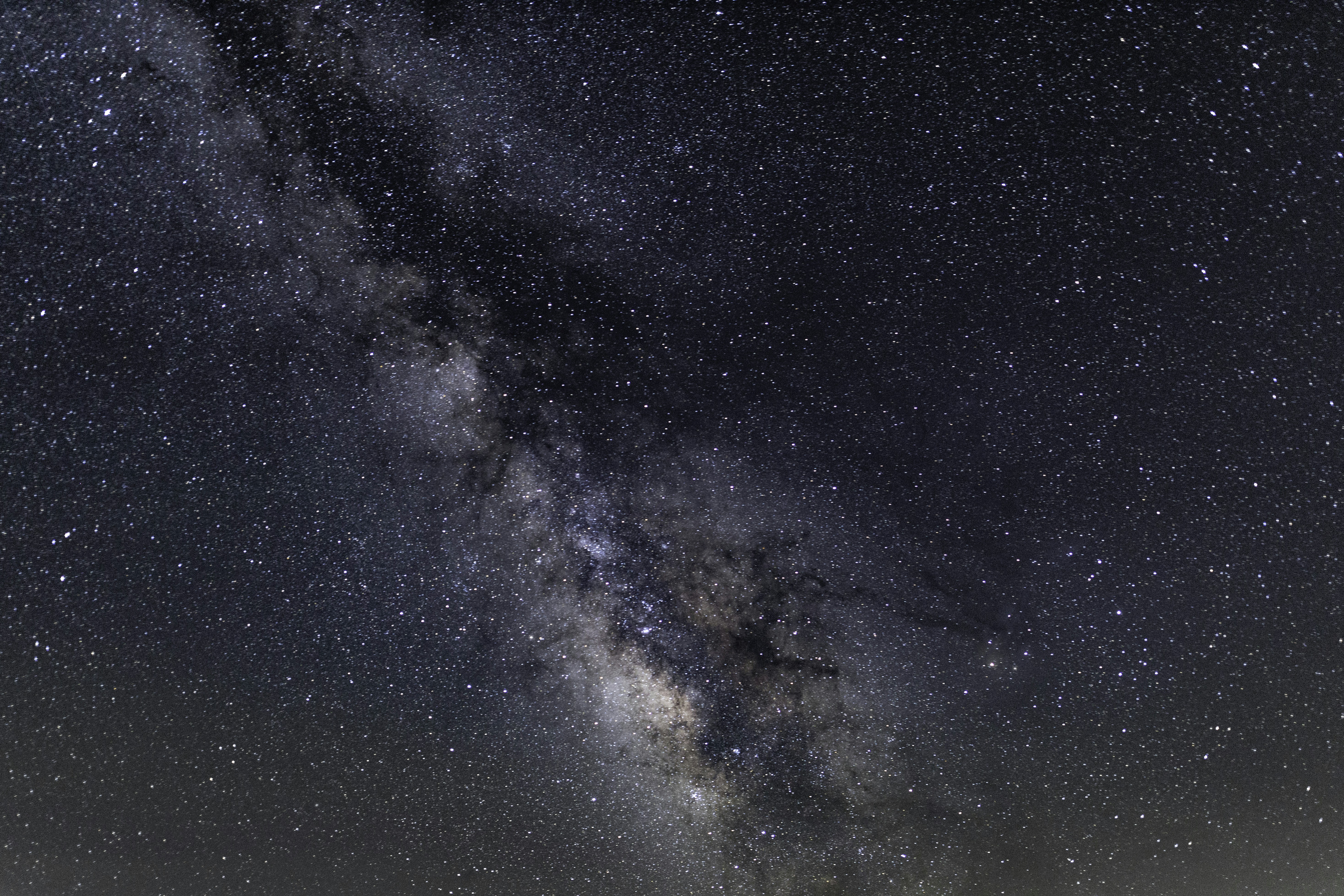 blue and white starry night sky