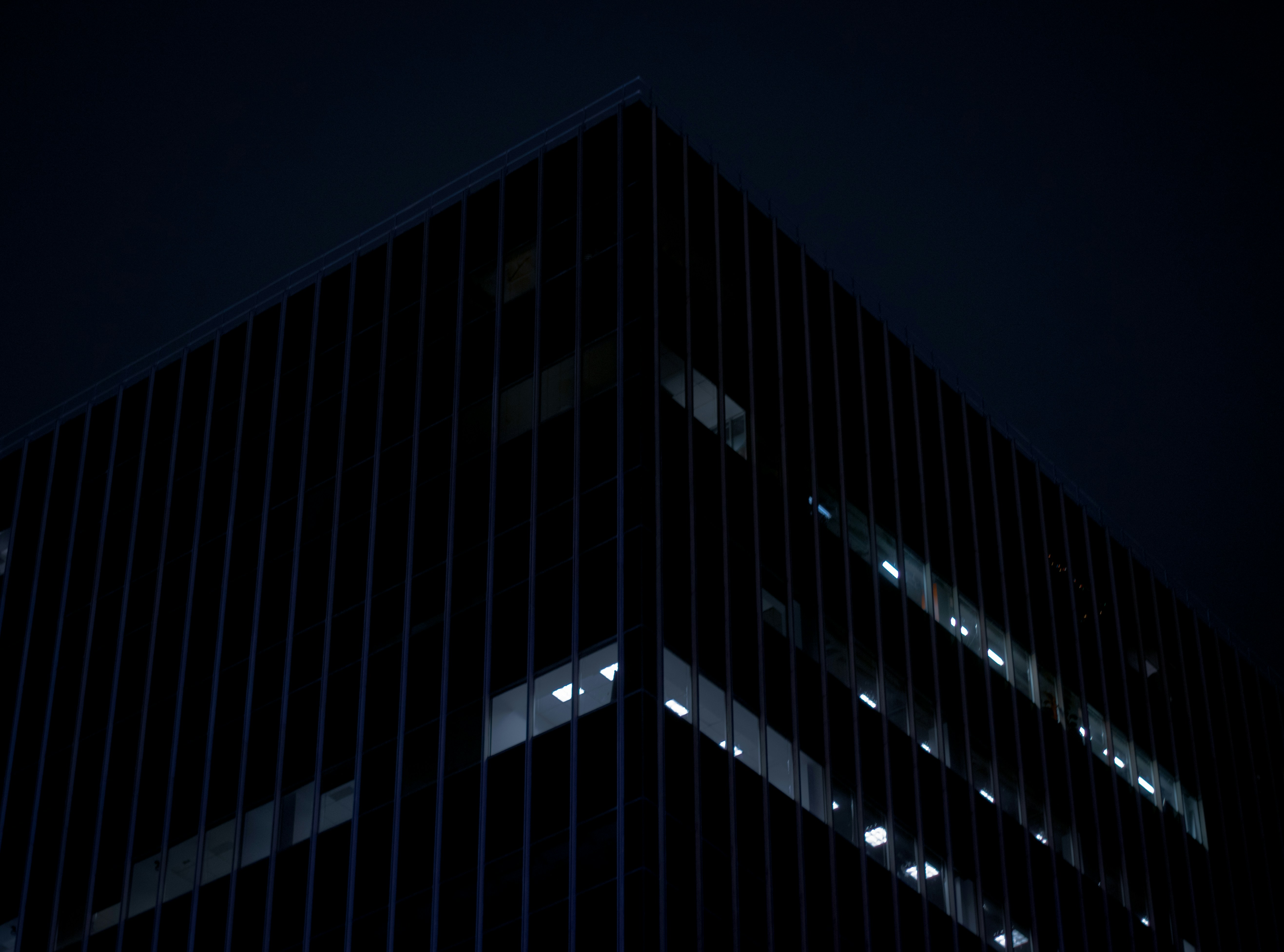 black and white high rise building