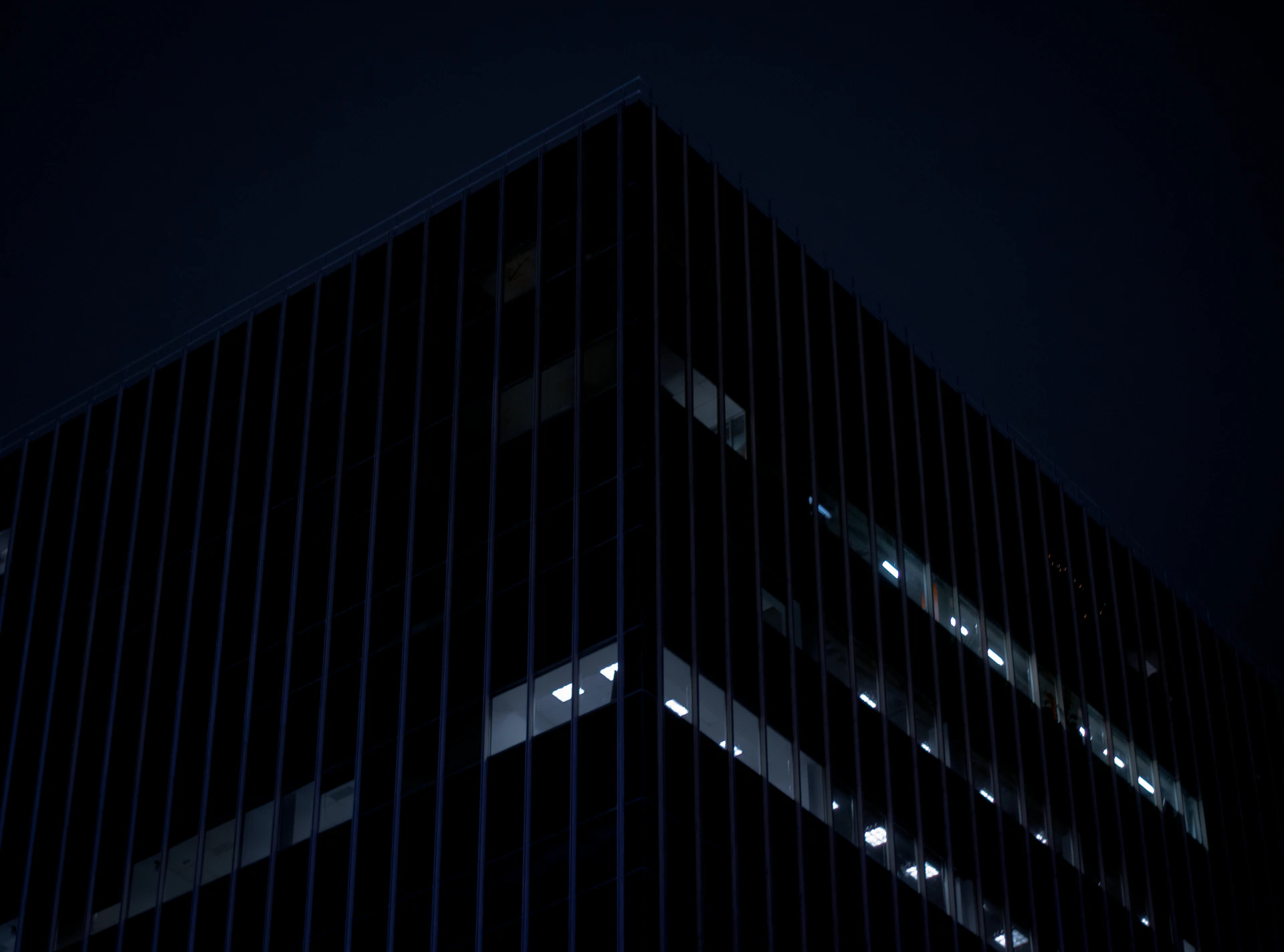 Contemporary high-rise architecture in monochrome