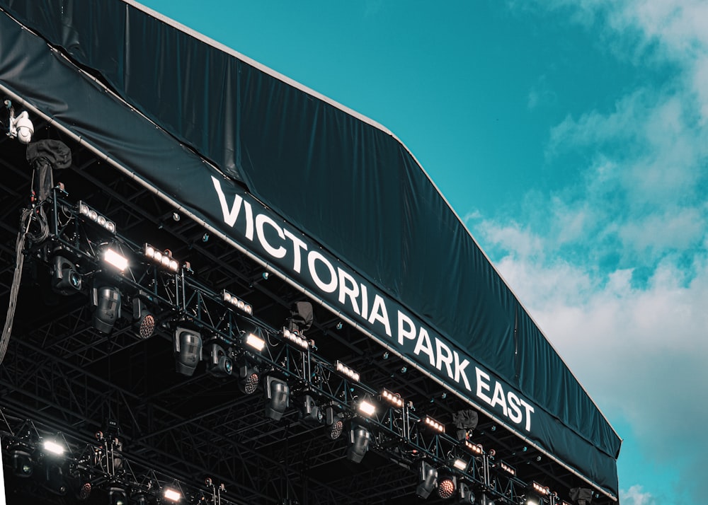 a view of the victoria park east stage during a concert