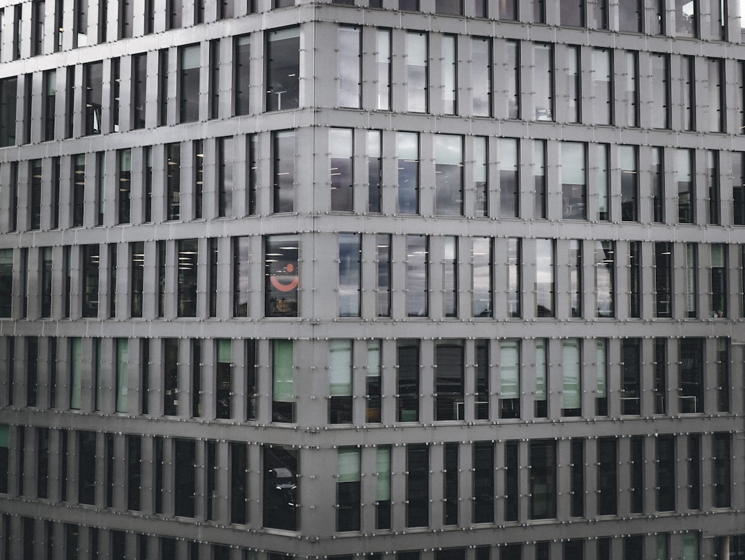 white and black concrete building