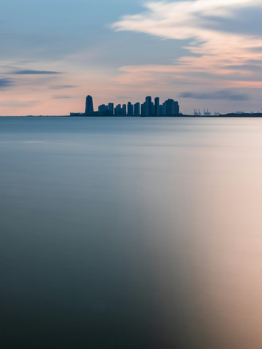 grayscale photo of city skyline