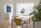 A bright and airy dining area showcasing modern furniture.