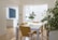 A stylish dining area showcasing modern furniture with a minimalistic design.