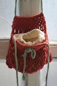 red and white floral textile