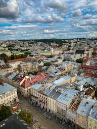 aerial view of city buildings during daytime