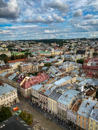 aerial view of city buildings during daytime