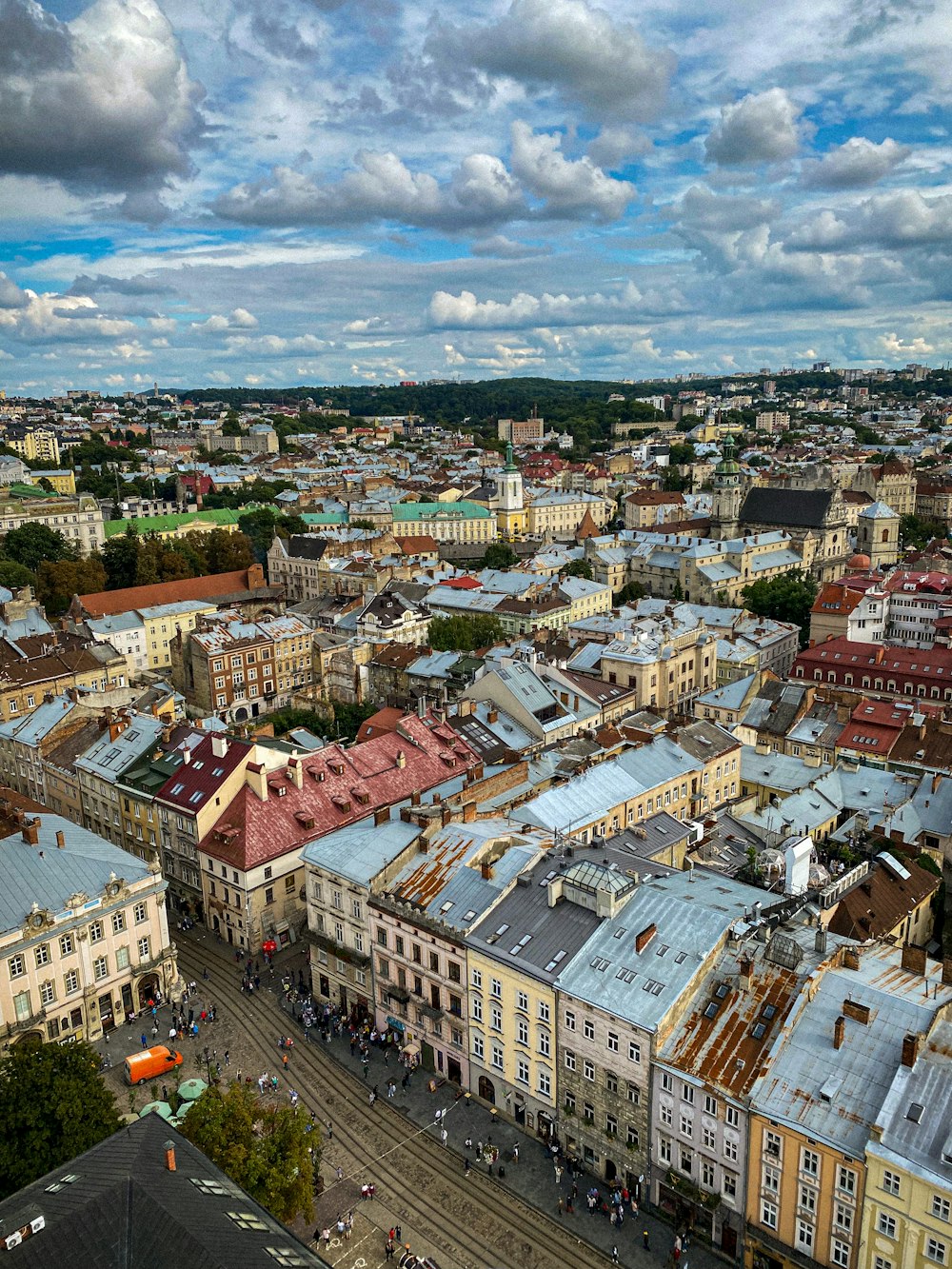 aerial view of city buildings during daytime