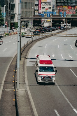 A well-equipped ambulance ready for emergency response in the city.