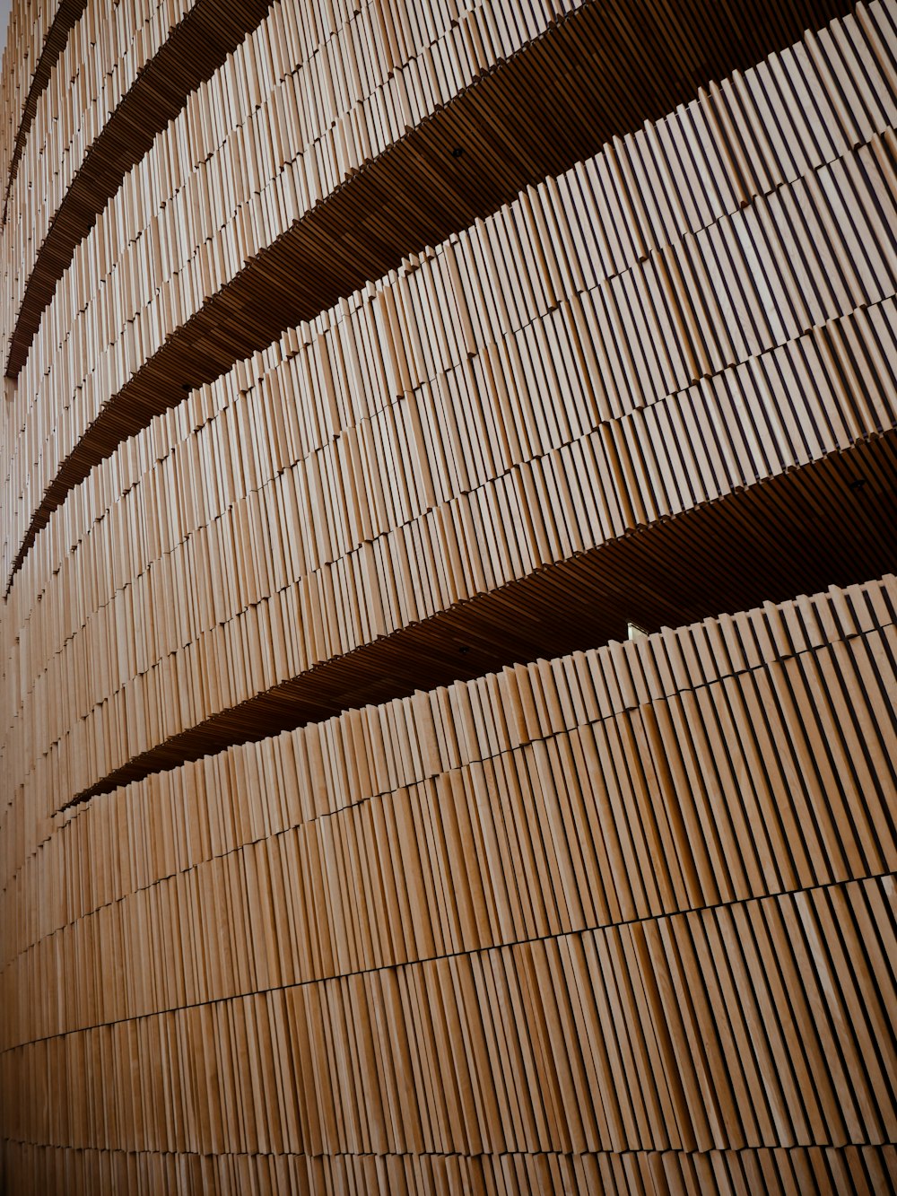 brown wooden ceiling during daytime