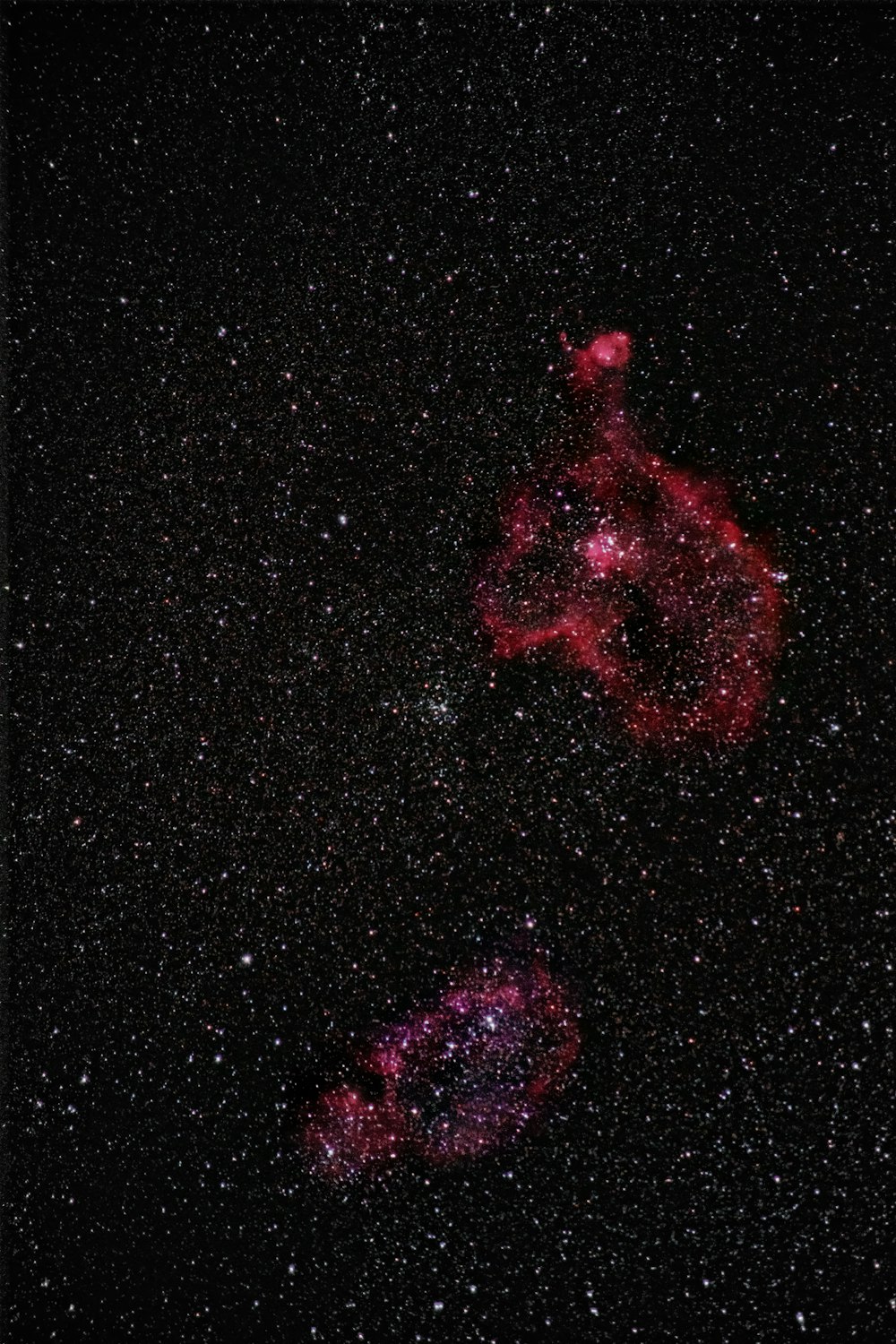 pink and black galaxy illustration