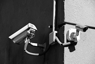 white and black electric meter