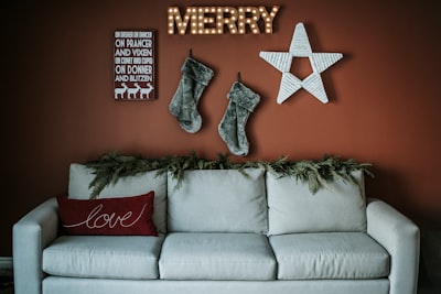 red and white christmas tree print throw pillows aesthetically pleasing zoom background