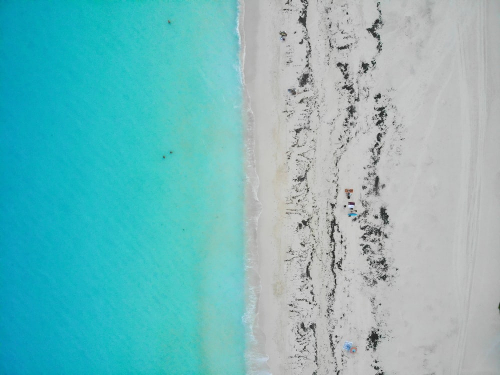 blue and white body of water