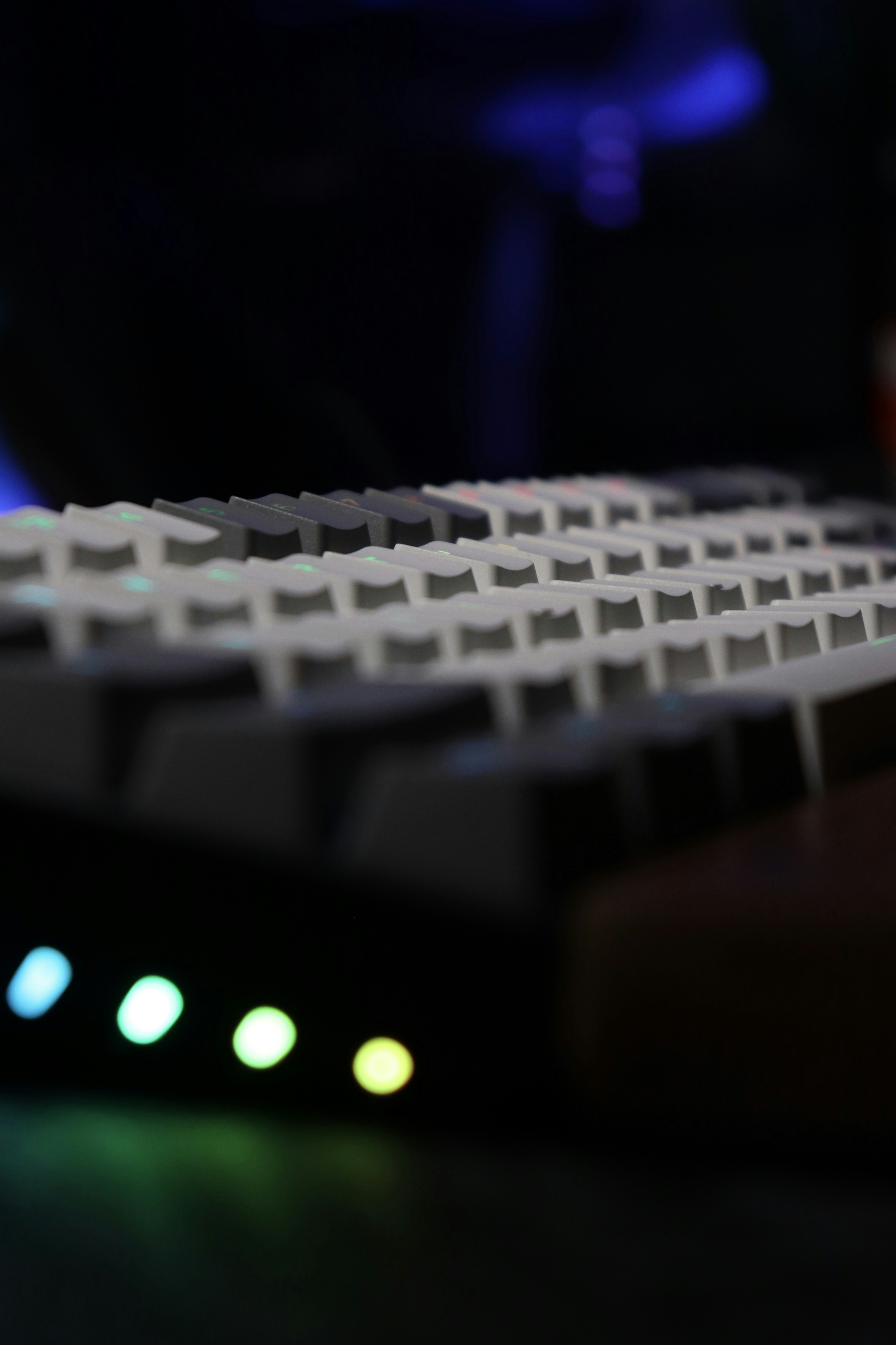 white and black computer keyboard