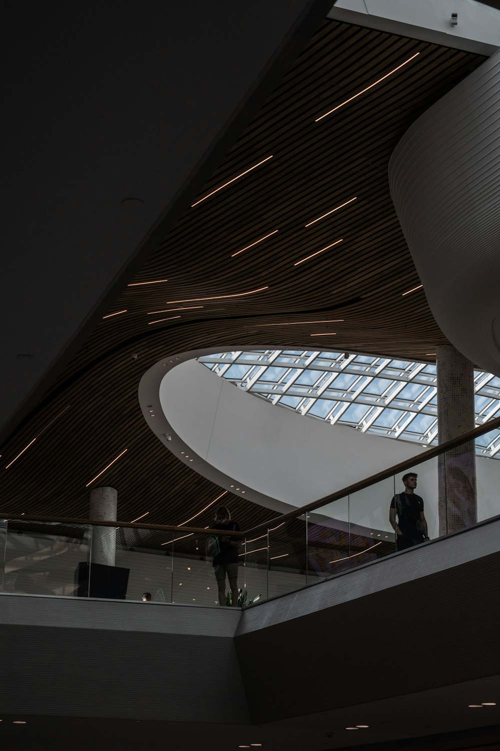 person walking on the stairs