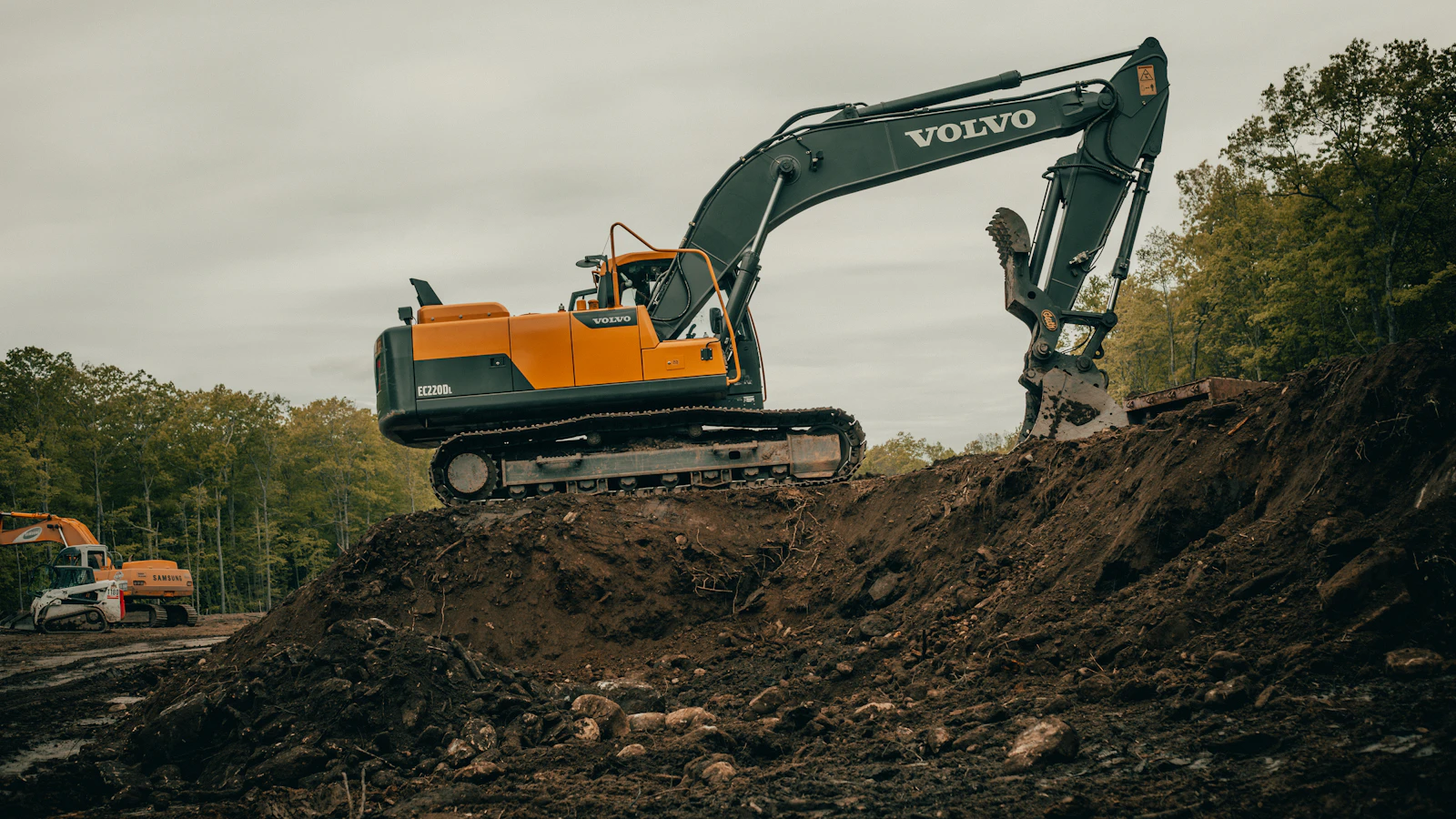Grading and moving dirt