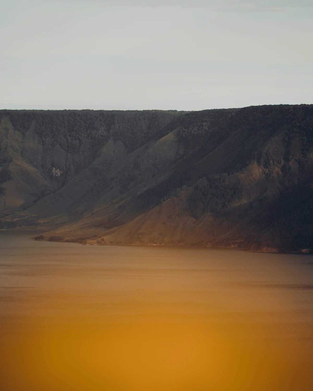 Panorama perbukitan dan Danau Toba, Sumatera Utara
