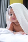woman in white bath towel