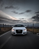 white bmw m 3 on road