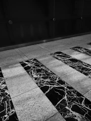 black and white checkered floor