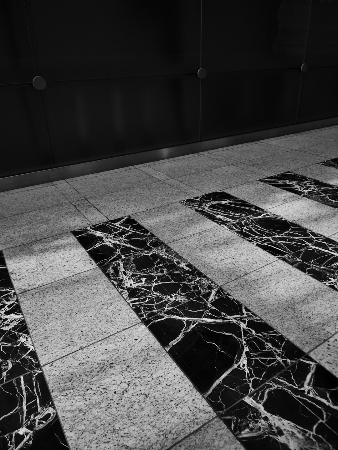 black and white checkered floor