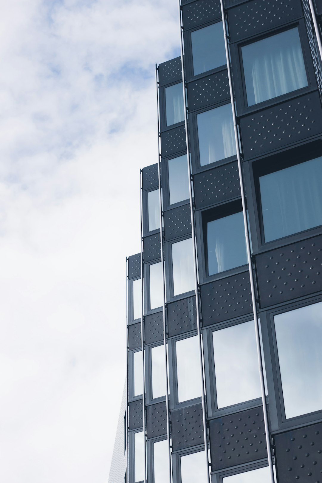 black and white concrete building