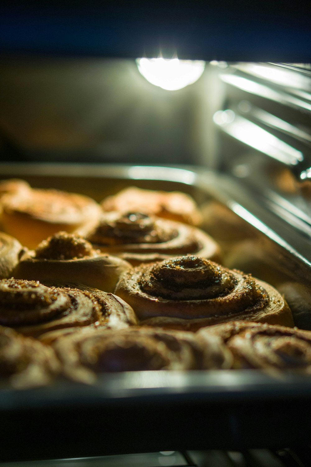 brown cookies on stainless steel tray