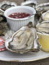 oysters on ice Normandy France Mediterranean gourmand foods culinary travel