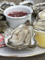 oysters on ice Normandy France Mediterranean gourmand foods culinary travel