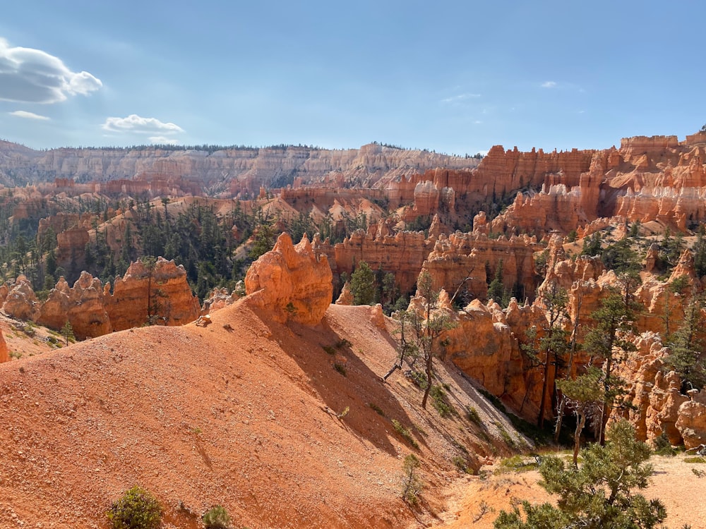 brown rock formation under blue sky during daytime