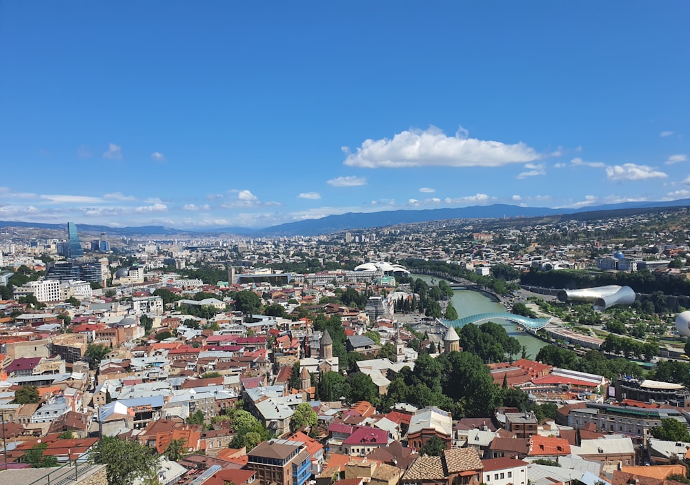 aerial view of city during daytime