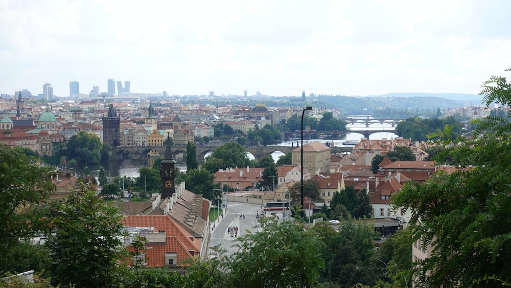 Vista aérea de los edificios de la ciudad durante el día