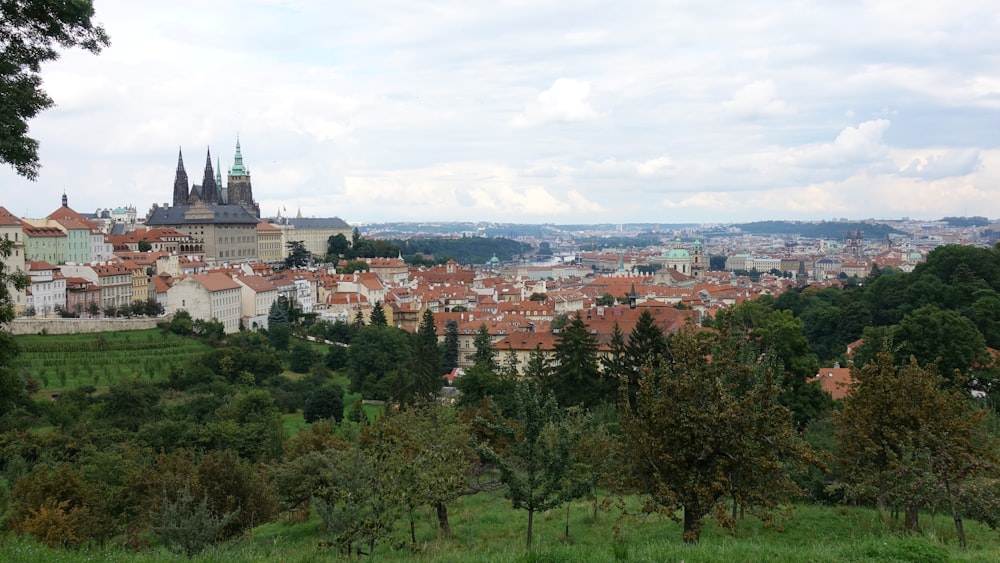 Vue aérienne de la ville pendant la journée