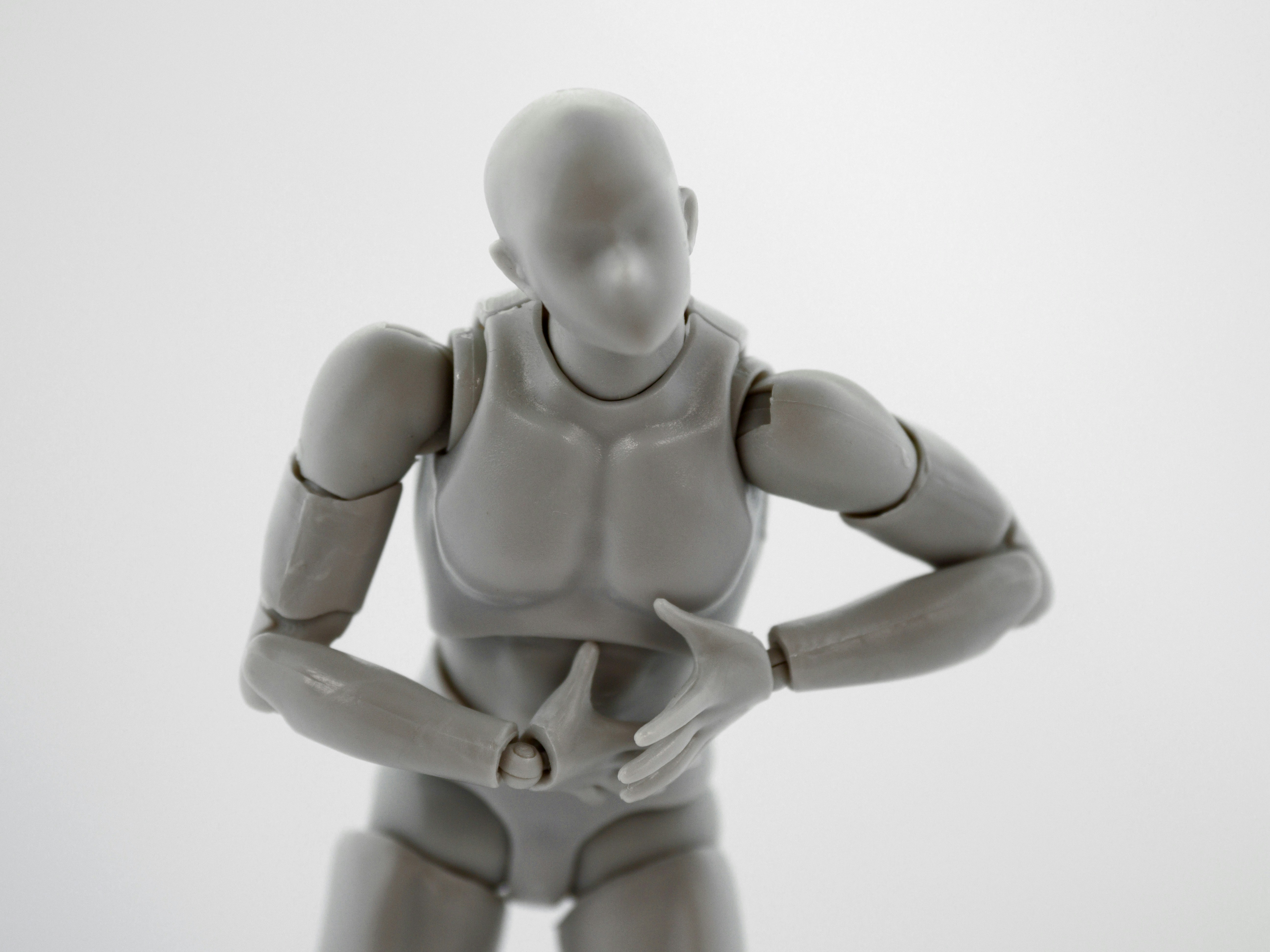 User customizing 3D model features on a free online character maker