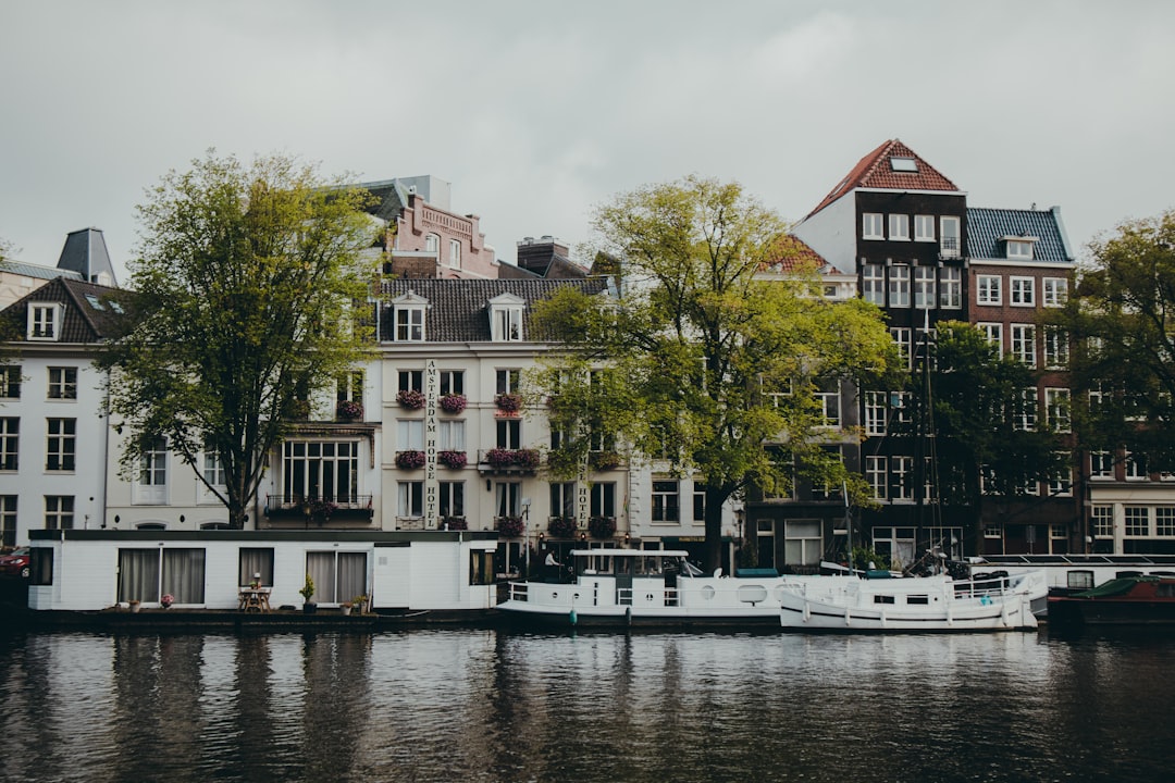 white and brown concrete building beside body of water during daytime