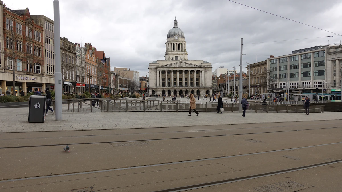 Nottingham Council House across Old Market Square