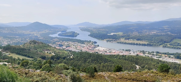 A panoramic view of the mining site along the river in River Cess County.