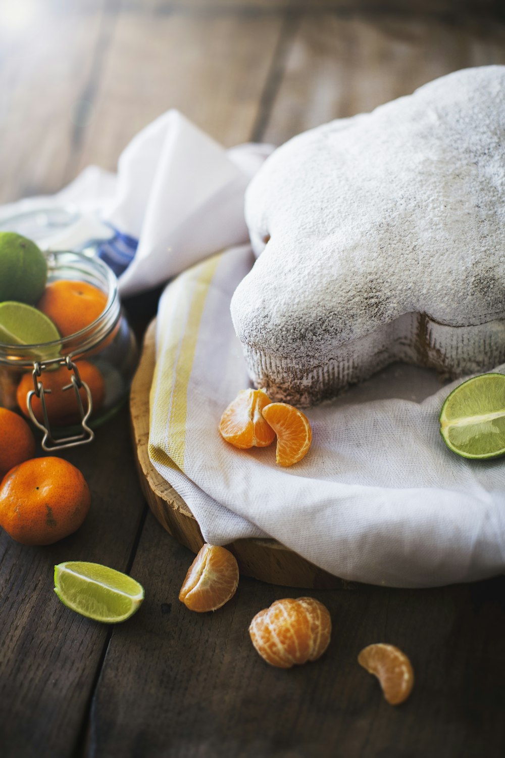 orange fruit on brown wooden tray