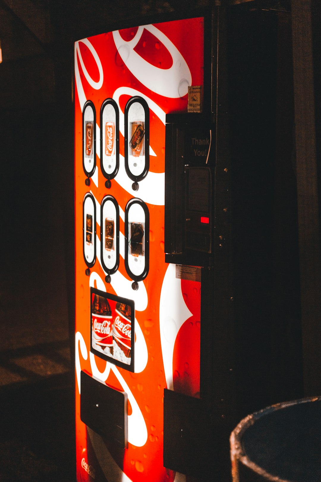 red and white coca cola box