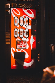 red and black coca cola cherry zero soda can
