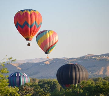 hot air balloons on the sky during daytime