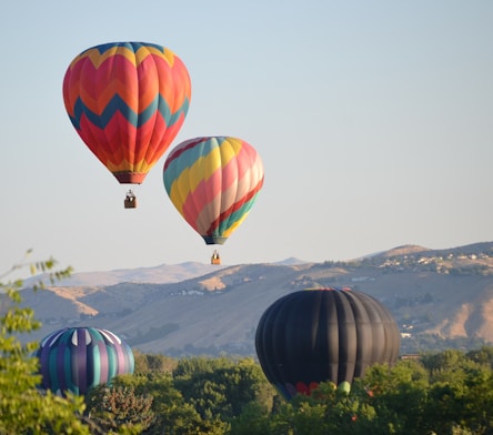 hot air balloons on the sky during daytime