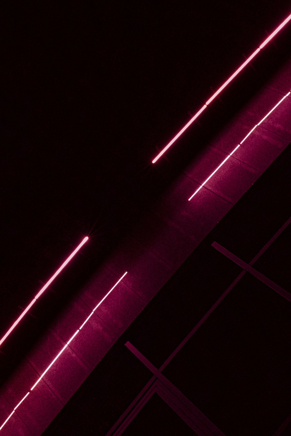 purple light on dark room
