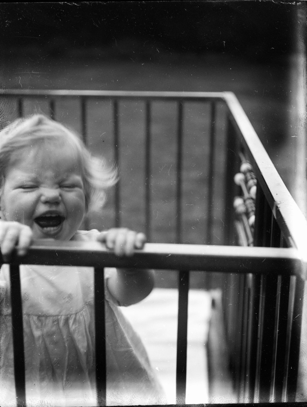 grayscale photo of girl in white shirt