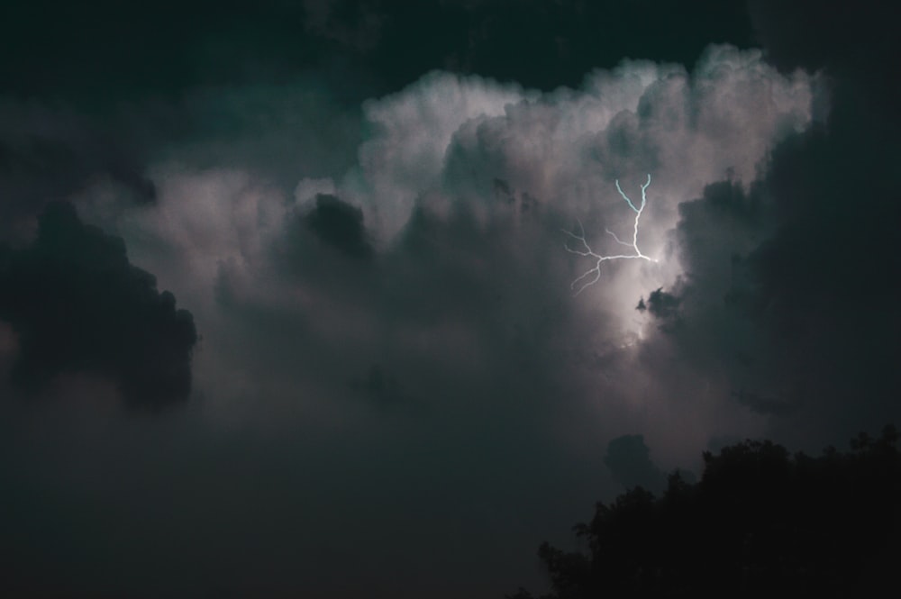 青空に白い雲