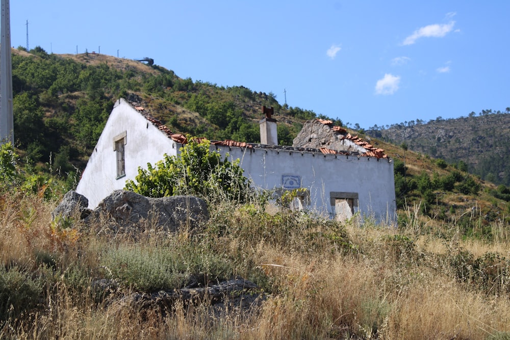 white concrete house on green grass field during daytime