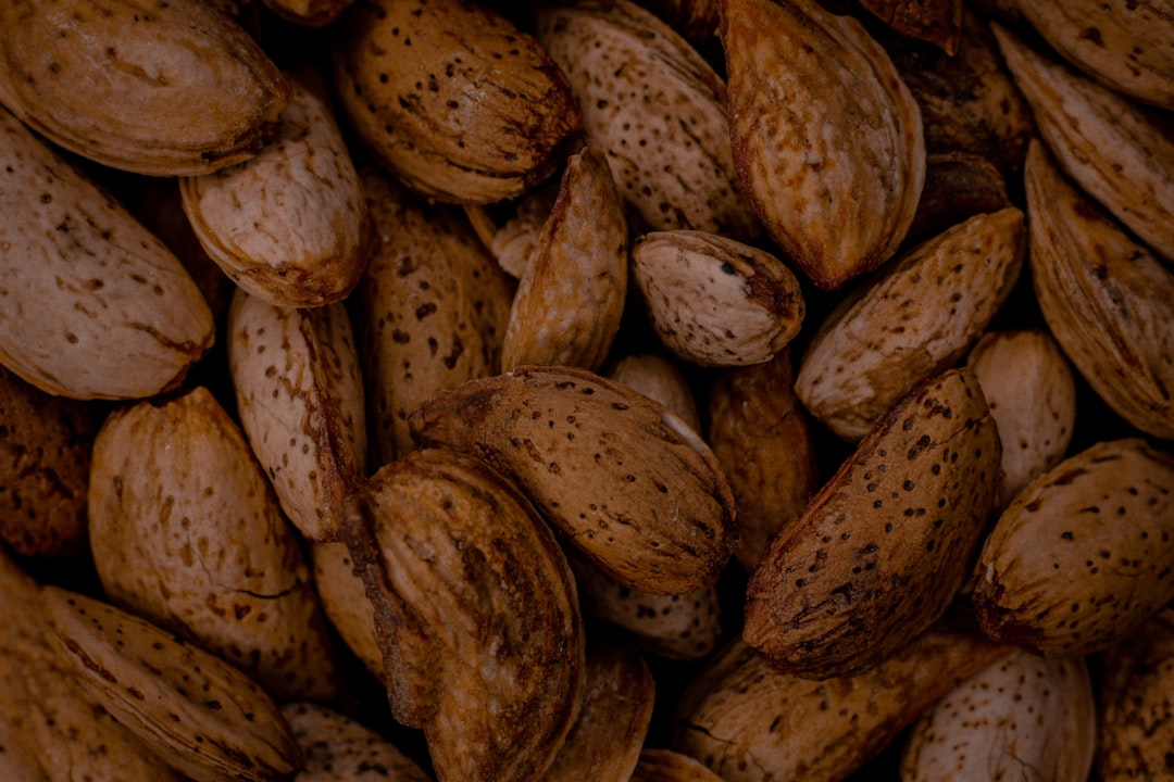 brown and black oval fruits