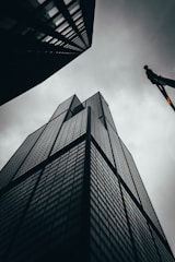low angle photography of high rise building